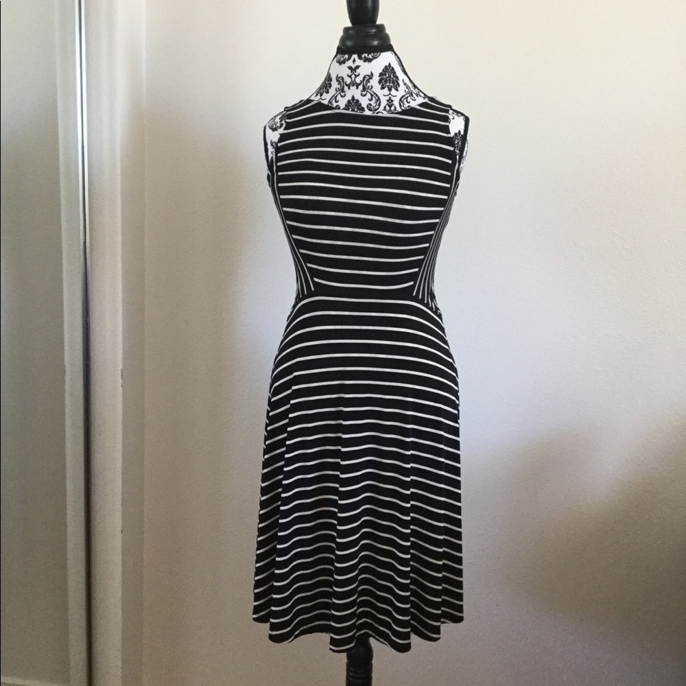 Black & White striped dress
